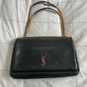 Saint Laurent Jamie Monogram Leather Shoulder Bag - Large